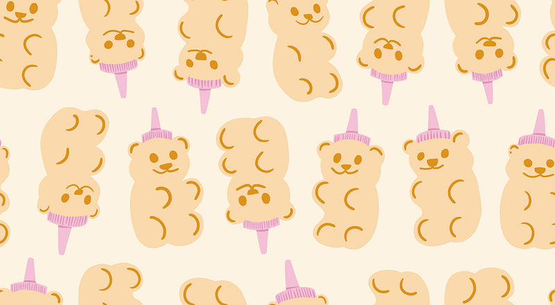 Egg and Friends Honey Bears Natural Yardage by Kimberly Kight for Ruby Star Society | RS3092 11