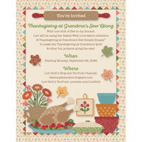 PRESALE Thanksgiving at Grandmas Sew Along Kit With Baked With Love by Lori Holt of Bee in My Bonnet | Begins in September!