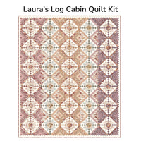 Laura's Log Cabin Quilt Kit Boxed with Evening on the Prairie by Modern Prairie | KT-16740