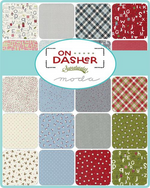 On Dasher Jelly Roll Precut Bundle by Sweetwater for Moda Fabrics |  40 Piece Assorted| 55660JR