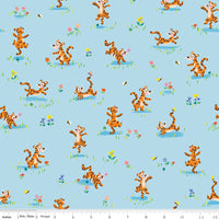 100 Aker Woods Tigger Bounce Sky Yardage by Jill Howarth for Riley Blake Designs | C15173-SKY