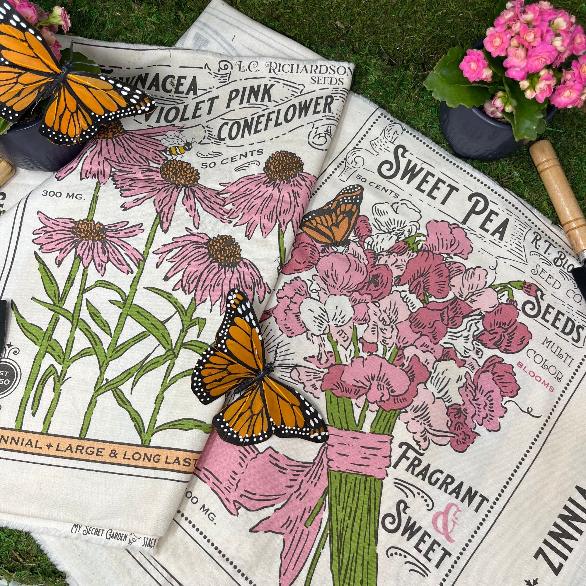 PRESALE My Secret Garden Vintage Seed Packet Panel Cloud by Stacy Iest Hsu for Moda Fabrics | 20988 11