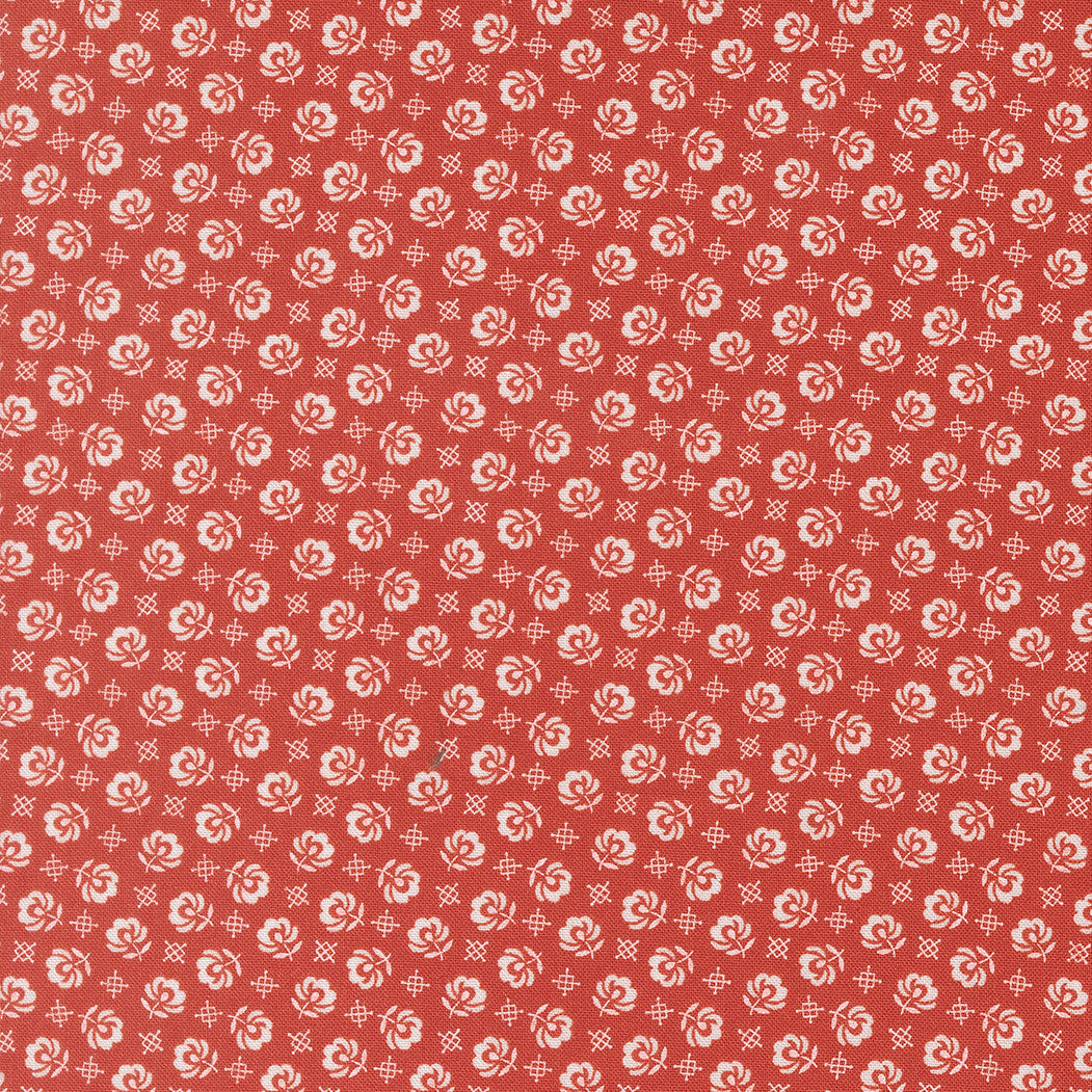 PRESALE Rosie Prairie Toss Strawberry Yardage by Fig Tree & Co for Moda Fabrics | 35425 14