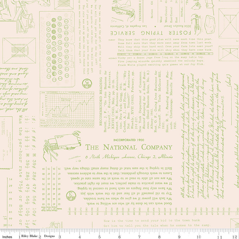 PRESALE TYPE/ography Background Lettuce Yardage by Lori Holt of Bee in My Bonnet for Riley Blake Designs | C16851-LETTUCE