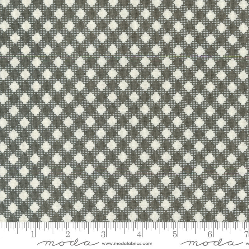 Farmstead Farm Bias Gingham Charcoal Yardage by Stacy Iest Hsu for Moda Fabrics | 20907 16