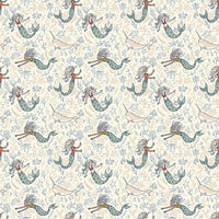 PRESALE Story Land Mermaids Cream Yardage by Sarah Jane for Riley Blake Designs | C18302-CREAM