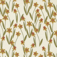 PRESALE Bee Garden Darling Daffodils Metallic Porcelain by Gingiber for Moda Fabrics | 48413 11M