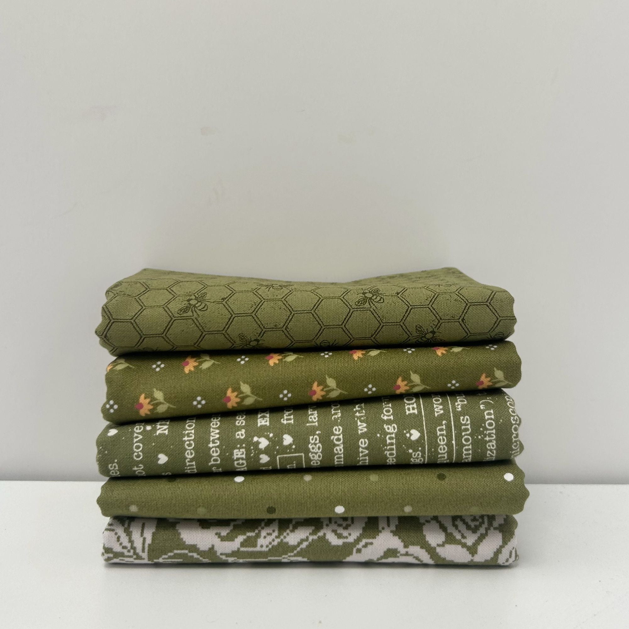 Wild Honey Custom Fat Quarter Bundle Fern by Lella Boutique for Moda Fabrics | 5 FQs | Curated Bundle