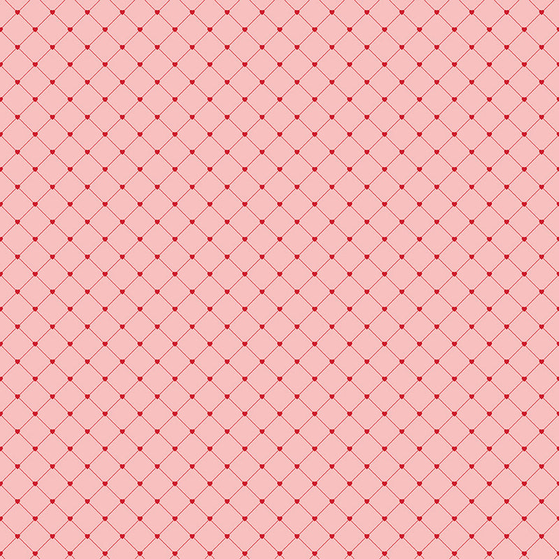 Letters to Cupid Crisscross Pink Yardage by My Mind's Eye for Riley Blake Designs | C16986-PINK