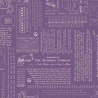 TYPE/ography Plum Yardage by Lori Holt of Bee in My Bonnet for Riley Blake Designs | C16850-PLUM