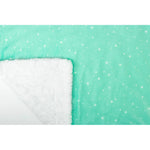 Baby Minky Blanket Twinkling Stars Mint by Dreamy Minky Blankets  | Premium Soft Minky Blanket | Baby Blanket Size 32" x 36"