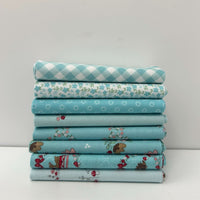 Whimsical Woodland Custom Fat Quarter Bundle Aqua by Tasha Noel for Riley Blake Designs |8 FQs | Curated Bundle