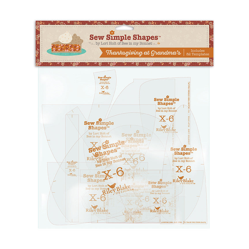 PRESALE Thanksgiving at Grandma's Sew Simple Shapes by Lori Holt of Bee in My Bonnet | STT-50239