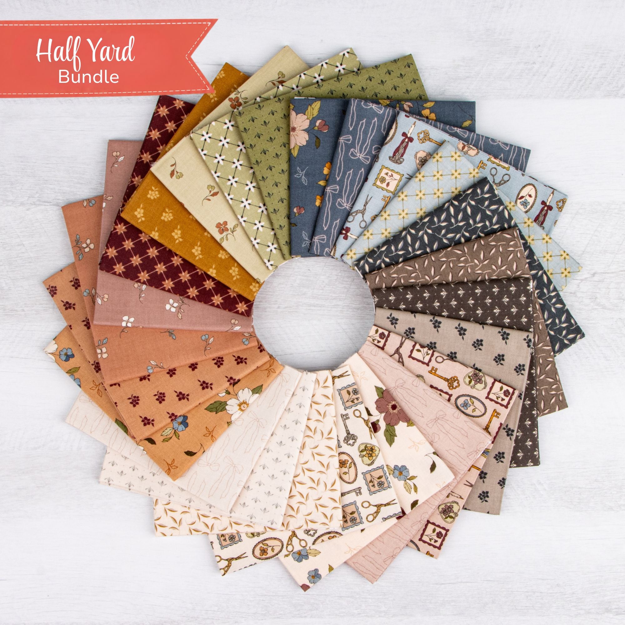 PRESALE Charmed & Treasured Half Yard Bundle by Kassidy Grace for Riley Blake Designs | 24 Half Yard Cuts | Curated Bundle
