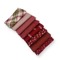 Chilly Custom Fat Quarter Bundle Red by Sweetwater for Moda Fabrics | 8 Fat Quarters | Curated Bundle