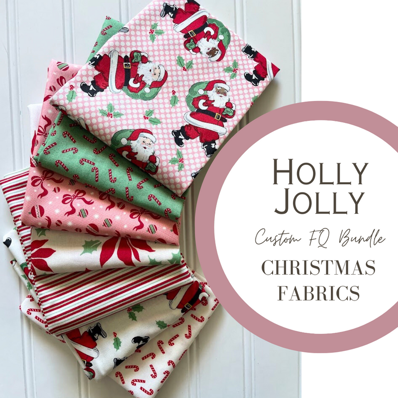 Holly Jolly Classic Christmas Fat Quarter Bundle | Custom Bundle | 7 FQs