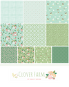 Clover Farm Custom Fat Quarter Bundle by Gracey Larson for Riley Blake | 10 FQs in Green/Aqua Colorway | Curated Bundle