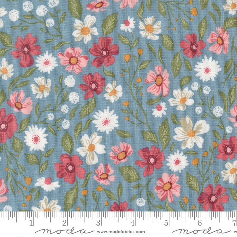 PRESALE Wild Honey Wildflower Dance Sky Yardage by Lella Boutique for Moda Fabrics | 5250 14