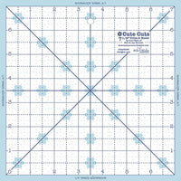 PRESALE Lori Holt Cute Cuts Trim It 7.5" Square Ruler by Lori Holt of Bee in My Bonnet | STTI-21863