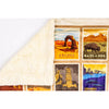 Minky Blanket America's National Parks by Dreamy Blankets for Riley Blake Designs | 100% Minky Polyester