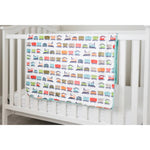 Baby Minky Blanket All Aboard Train Cream by Dreamy Blankets  | Premium Soft Minky Blanket | Baby Blanket Size 32" x 36"