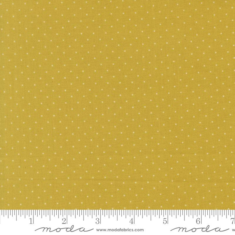 PRESALE Butternut and Sage Pindot Citron Yardage by Fig Tree & Co for Moda Fabrics | 35446 12