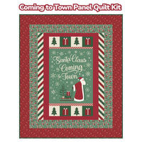 Coming to Town Panel Quilt Kit With Christmas Time by Dani Mogstad for Riley Blake Designs | Quilt Size 55" x 66" (FREE PATTERN)