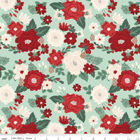 Evergreen Wishes Main Mint Yardage by Traci Reed for Riley Blake Designs | C17810-MINT