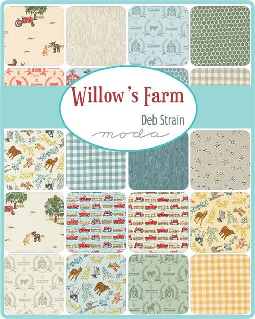 Sale! Willow's Farm Layer Cake 10 inch Stacker by Deb Strain for Moda Fabrics Willow Farm Precut Fabric | 42 Precut Pieces 56100LC