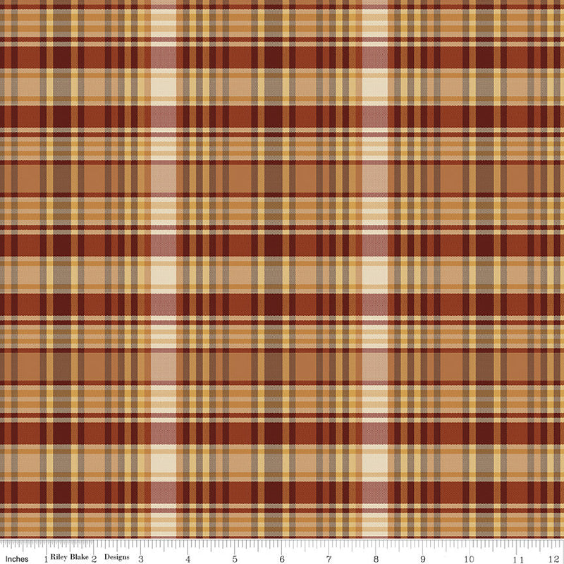 Plaid-Venture Club Fisher Nutmeg Yardage by The RBD Designers for Riley Blake Designs |  C17045-NUTMEG