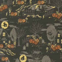 Home Sweet Haunt Haunted Forest Charcoal Yardage by Stacy Iest Hsu for Moda Fabrics | 20912 16