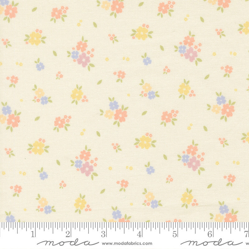Pastel Prairie Bloomers Porcelain Yardage by My Sew Quilty Life for Moda Fabrics | 31781 11