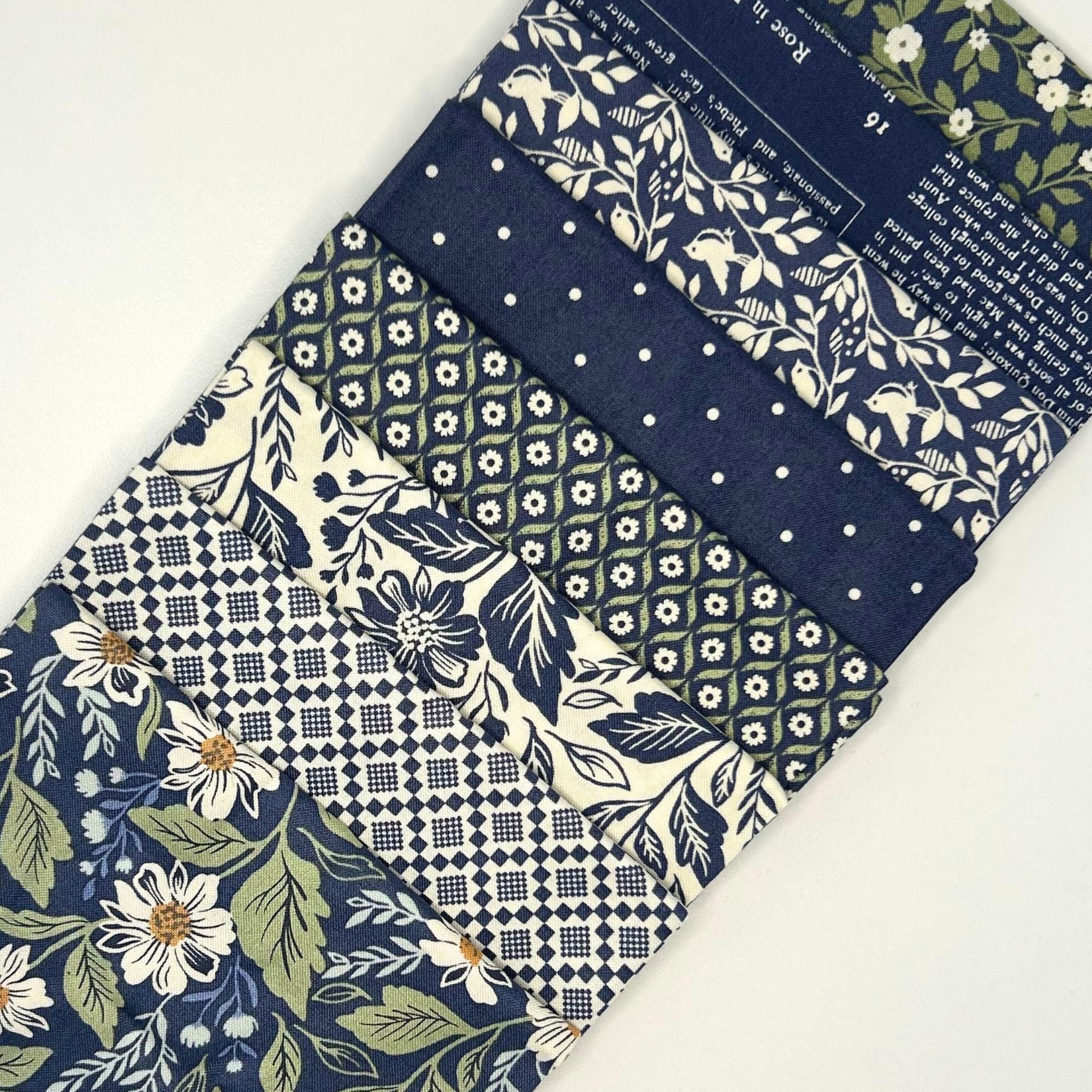PRESALE True Love Custom Fat Quarter Bundle Blue by Lella Boutique for Moda Fabrics | 8 FQs | Curated Bundle
