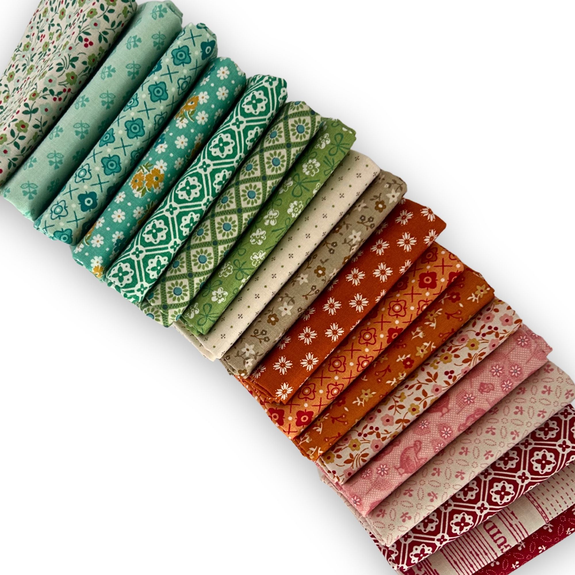 Fat Quarter Bundle Farm Fresh | Farmers Daughter by Lori Holt of Bee in My Bonnet | 18 Fat Quarters | Curated Bundle