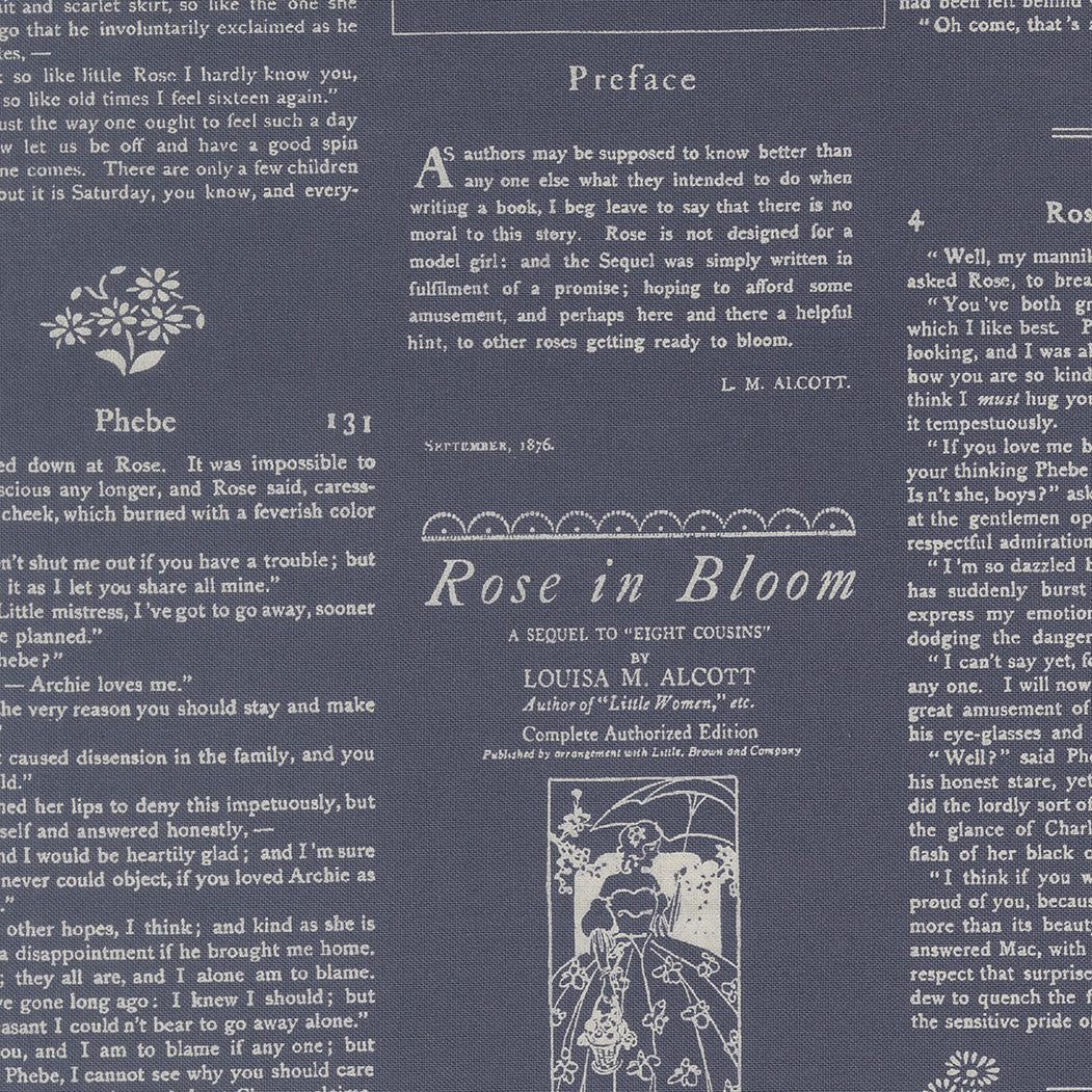 PRESALE True Love Alcott Text Twilight Yardage by Lella Boutique for Moda Fabrics | 5263 13