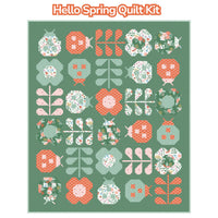 PRESALE Hello Spring Custom Quilt Kit With Meadow Moments by Little Forest Atelier | Quilt Size 58" x 68 1/2"