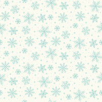 The North Pole Flannel Snowflakes White by My Mind's Eye for Riley Blake Designs | F17752-WHITE