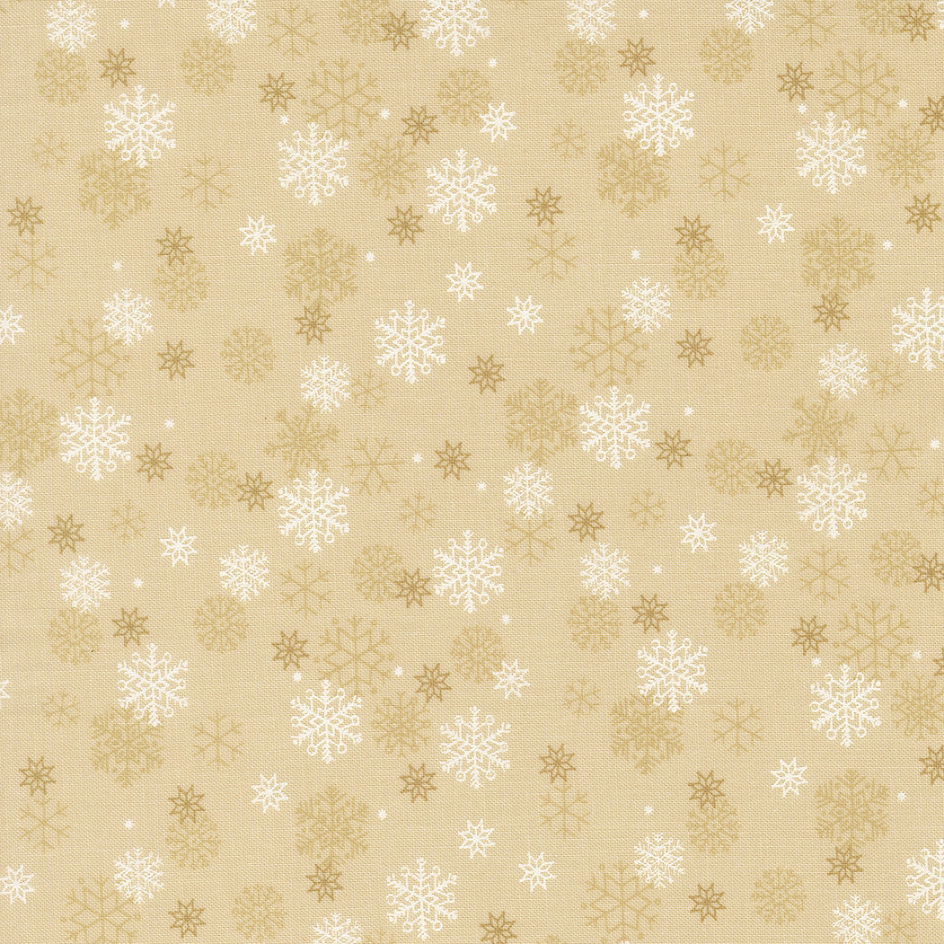 Holiday Cheer Snow Flurry Natural Yardage by Stacy Iest Hsu for Moda Fabrics | 20976 11