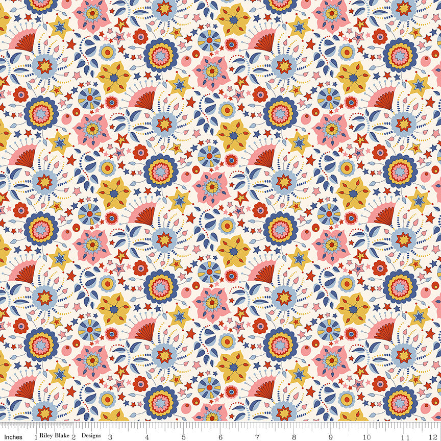 Summer Fair Festival Florals A by Liberty Fabrics for Riley Blake Designs | 01667505A