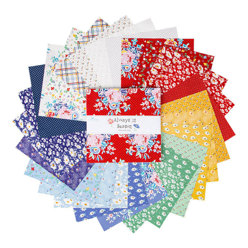 Darling Dashes Custom Quilt Kit by American Jane With Always in Season Fabric for Riley Blake Quilt Size 64" x 85"