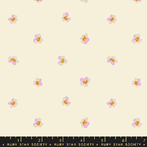 Bird Is The Word Violet Natural Yardage by Kimberly Kight of Ruby Star Society | RS3083 11