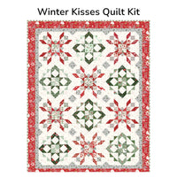 PRESALE Winter Kisses Custom Quilt Kit With Mistletoe & Holly by Beverly McCullough for Riley Blake Designs | Size 59" x 75"