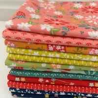 Raspberry Summer Custom Fat Quarter Bundle by Sherri & Chelsi for Moda Fabrics | Curated Bundle 12 Fat Quarters