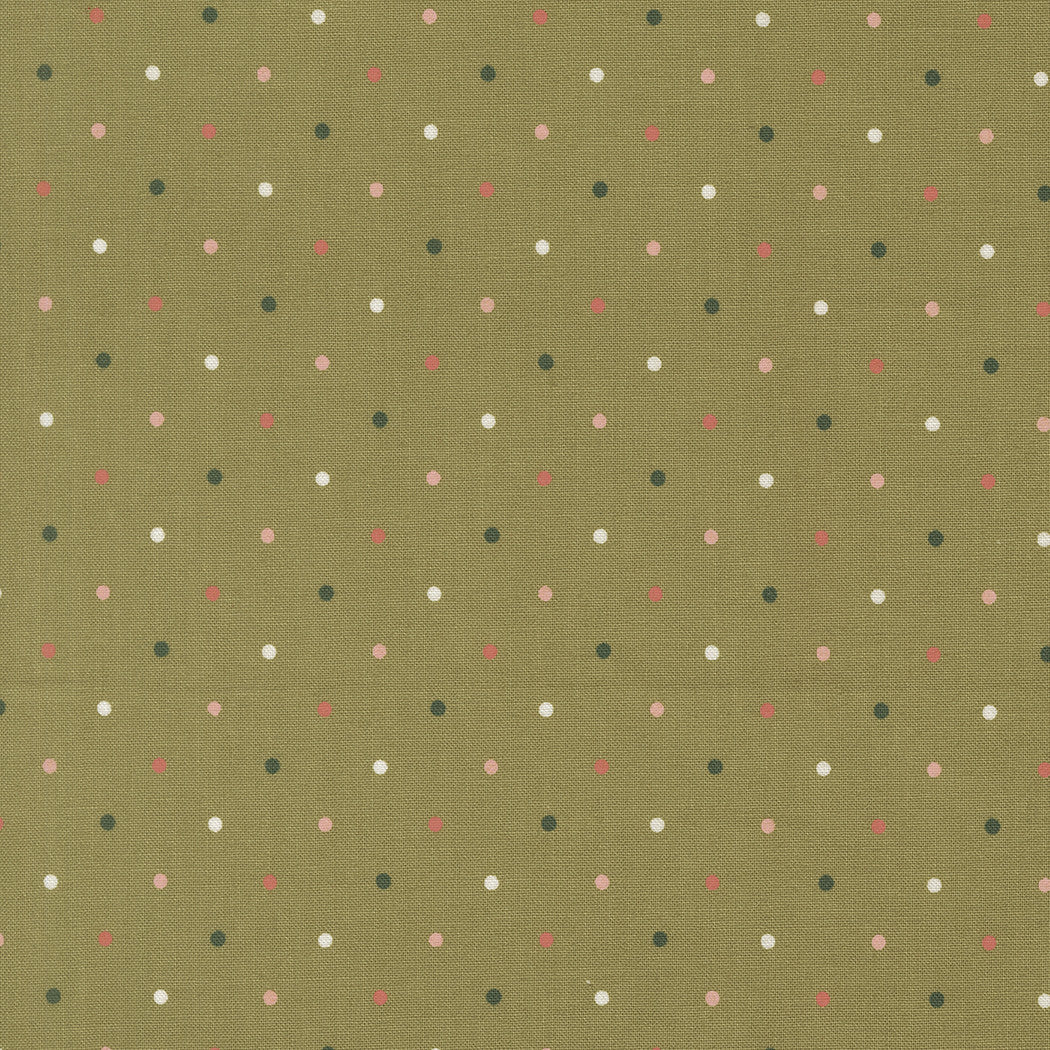 PRESALE Garden Glam Magic Dot Grass Yardage by Lella Boutique for Moda Fabrics | 5230 76