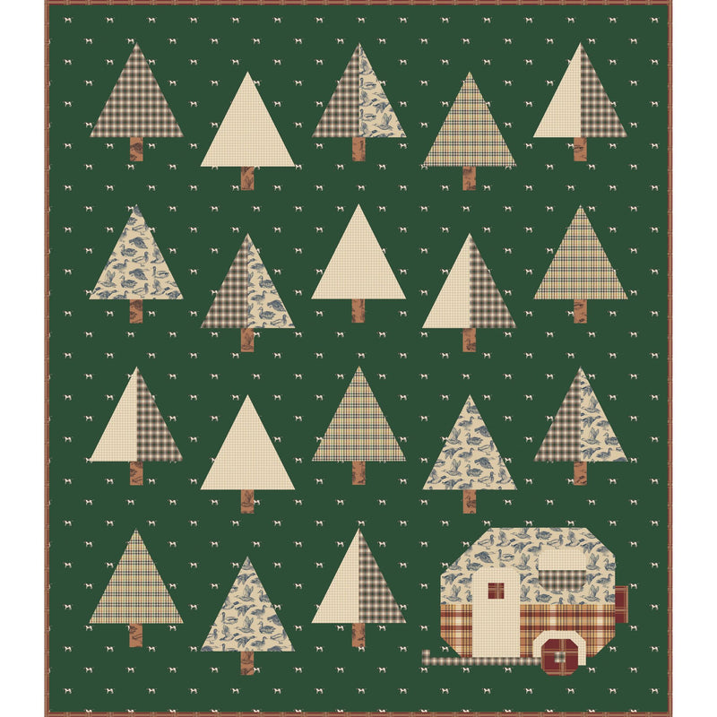 Up North Quilt Kit With Plaid-Venture Club by The RBD Designers for Riley Blake Designs | Quilt Size 59 1/2" x 68 3/4"