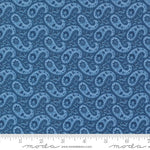 Grand Haven Bandana Paisley Nautical Blue Yardage by Minick & Simpson for Moda Fabrics | 14986 18