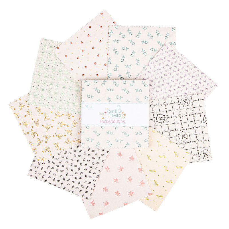 PRESALE Gentler Times 5" Stacker Backgrounds by Lori Holt of Bee in My Bonnet For Riley Blake Designs | 42 Precut 5" Squares