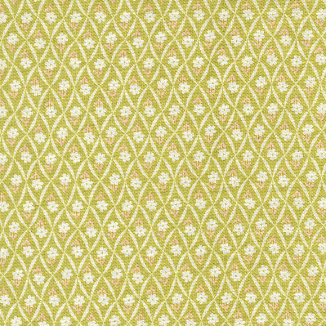 PRESALE Rosie Climbing Daisy Green Apple Yardage by Fig Tree & Co for Moda Fabrics | 35426 20