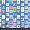 Salutations Stampy Novelty Lapis Yardage by Rashida Coleman Hale for Ruby Star Society | RS1089 14