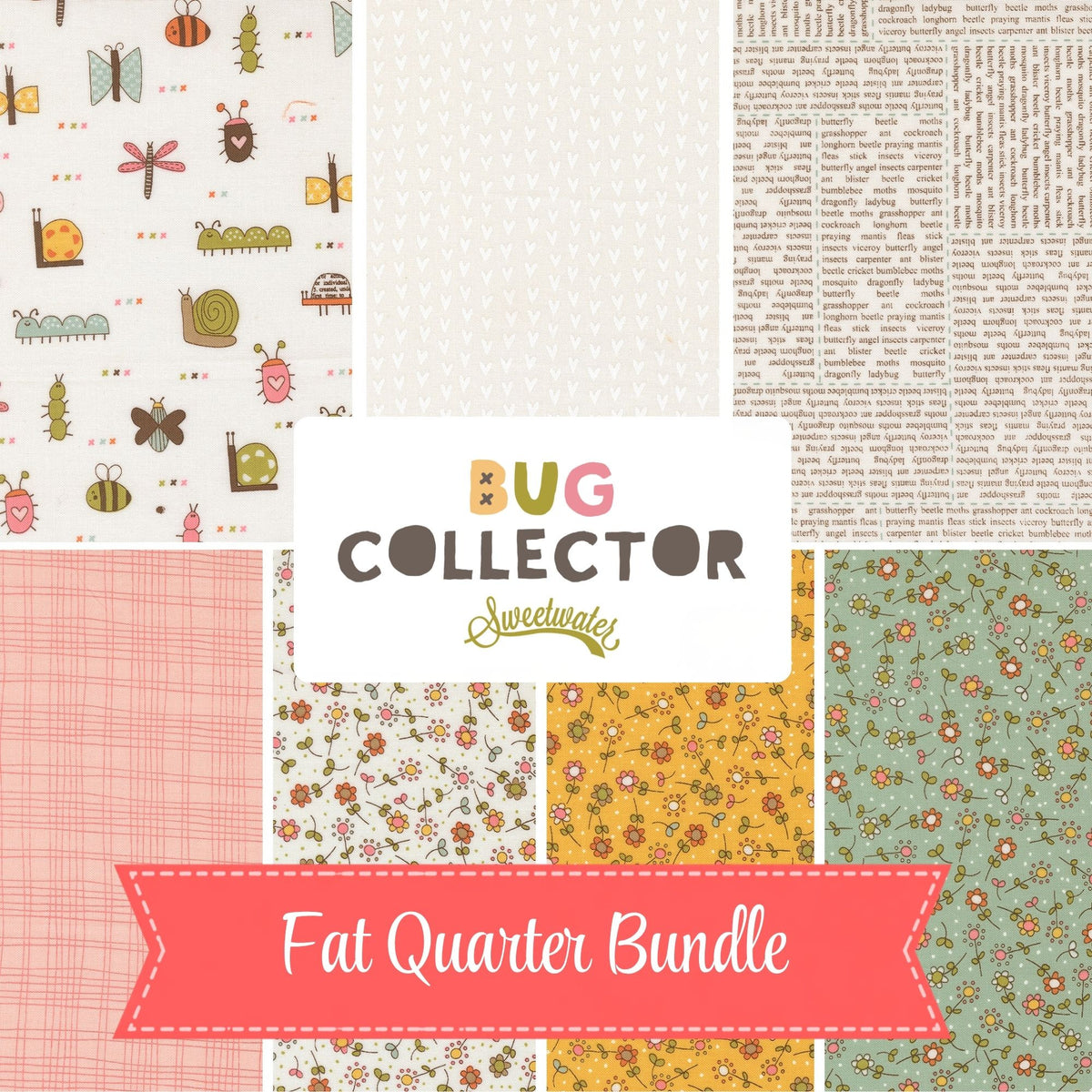 Bug Collector Fat Quarter Bundle by Sweetwater for Moda Fabrics | 7 Fat Quarters | Curated Bundle
